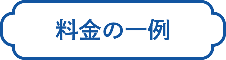 料金の一例